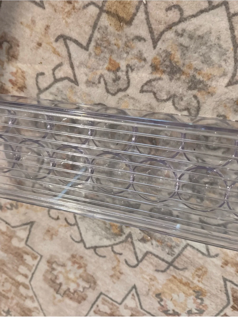 Clear Plastic Egg Storage Tray - Home Storage & Organization